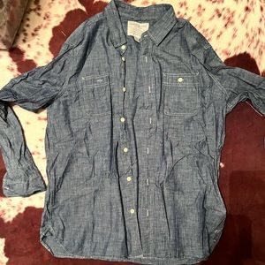 Mens AE button up denim